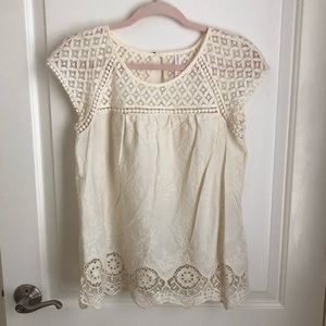 Boho Eyelet Embroidered Top
